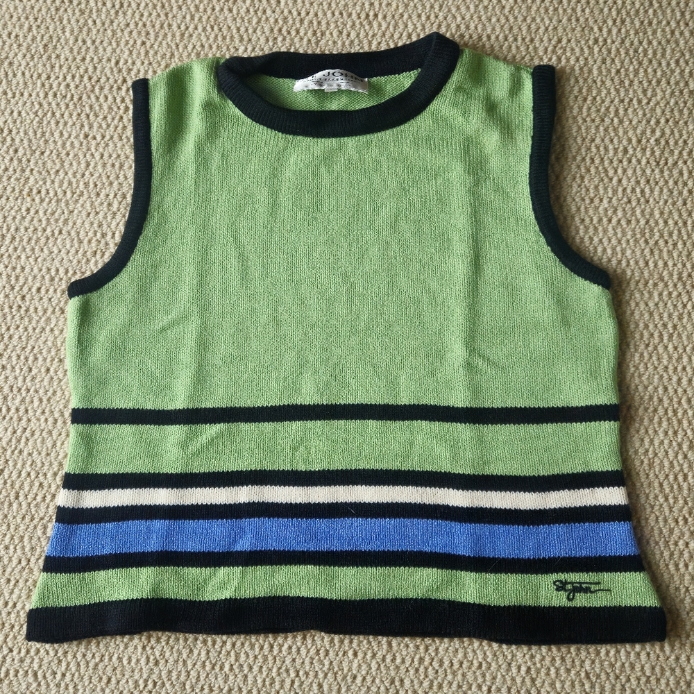St John Sport Essentials by Marie Gray Sleevless Knit Top sz L